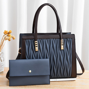 Conjunto de dos bolsos para mujer, bolso informal plisado tipo nido, bolso de hombro cruzado de gran capacidad - Product Image 5