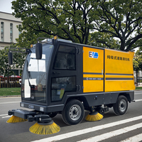 Balayeuse automatique de rue et de route Nanbo C220, balayeuse électrique industrielle à monter, machine à balayer les sols