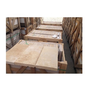 Travertine gạch hồ bơi ngoài trời đối phó gạch paver trang trí linh hoạt đá tường travertine gạch hình chữ nhật - Product Image 5