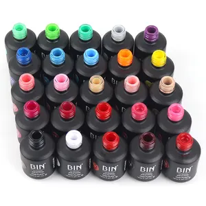 BIN Private Label Colorful UV Led Gel Soak Off Gel Nail Polish For Nails Art Salon