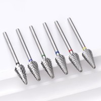 Forme conique 6.0mm forme d'arbre manucure fraise mèches Offre Spéciale fraise à ongles Stable électrique e-file carbure forets à ongles
