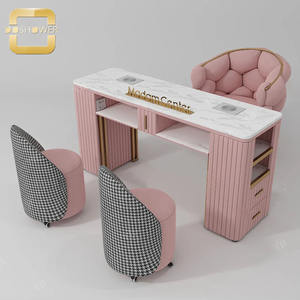 Fourniture de table de <span class=keywords><strong>manucure</strong></span> en ardoise <span class=keywords><strong>effet</strong></span> <span class=keywords><strong>marbre</strong></span> pour station de <span class=keywords><strong>manucure</strong></span> de salon de filles de couleur rose de la station de <span class=keywords><strong>manucure</strong></span> pour ongles de madame - Product Image 5