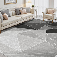 Tapis persan en polyester, fabriqué à la machine, rembourré, lavable, antidérapant, à poils ras, adapté aux animaux domestiques, impression personnalisée, tapis de salon