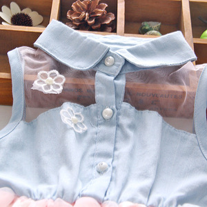 ชุดเดรสเด็กแขนกุดสีแดงสำหรับงานปาร์ตี้ พร้อมกระโปรงบัลเลต์ ขายส่งราคาพิเศษ - Product Image 2