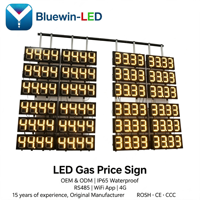 Letrero LED para Estaciones de Servicio con Precios de Combustible, Fabricante Original OEM y ODM