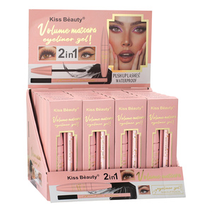Mascara Gel Eyeliner Kiss Beauty, logo personnalisé, marque privée, mascara pailleté, vente en gros d'usine, mascara gel eyeliner - Product Image 2