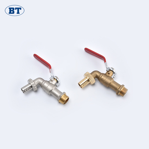 BOTE Robinets Bibcock en laiton durables Cartouche en céramique 1/2 et 3/4 tailles pour usage extérieur et tuyau d'arrosage Bibcocks en laiton - Product Image 3