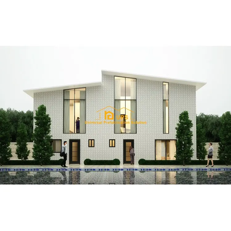 2020 New tech pré feito elegante caixa de casas modulares pré-fabricadas de concreto de cimento