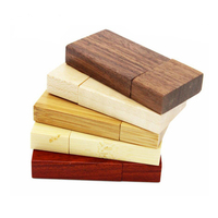 Jaster — clé usb en bois noyer personnalisé, support à mémoire de 8 go 16 go 32 go 64 go, lecteur flash avec logo en bois