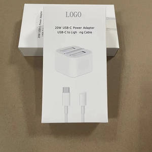 Nuevo Cargador Tipo-C con Enchufe del Reino Unido, Cable USB-C PD de 1 m, Cargador de Pared Rápido de 20 W para 17 Pro Max <span class=keywords><strong>16</strong></span> 15, Material ABS - Product Image 1