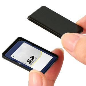 SUNSHING Single Slot SD Card Storage Case Slim <b>Memory</b> Card Plastic <b>Box</b> for Camera SD Card Container Mini Black SD Cards Holder - Product Image 1