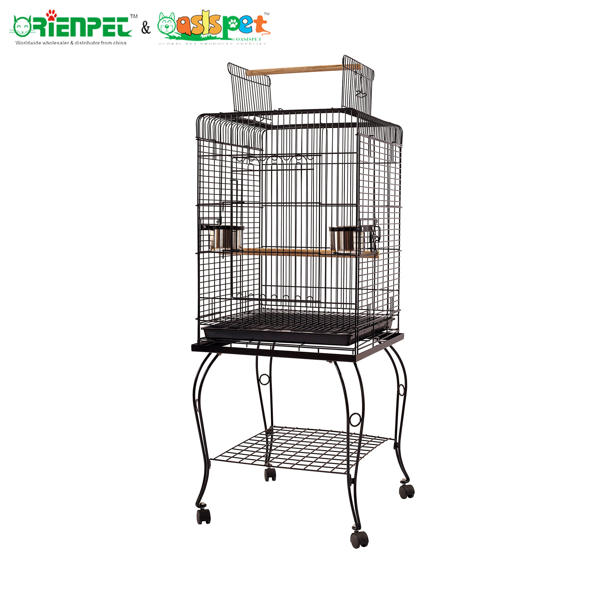 ORIENPET OASISPET Pet Metal Wire Parrot Cage Wholesale Big Bird Cage with  Stand Top Open Ready Stocks OPT39180 Pet Products