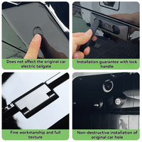 Plateforme de rangement arrière de luxe en ABS QK Factory Direct pour coffre, accessoires automobiles, installation par ruban adhésif pour BAIC BJ80