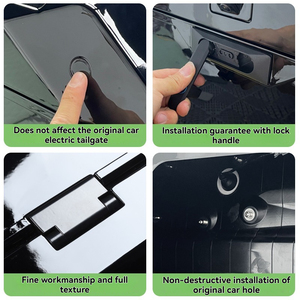 QK Factory Direct - Box Portaoggetti Posteriore di Lusso in ABS, Piattaforma Cargo, Accessori Auto, Installazione con Nastro Adesivo per BAIC BJ80 - Product Image 6