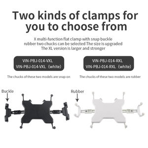 VINmounts White Industrial Grade Adjustable Plastic <b>Tablet</b> <b>Holder</b>, Compatible with 12.7 to 15.6 Inch Large <b>Tablets</b>, Medical Use - Product Image 4