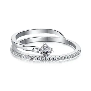 डिलाम 925 ने महिलाओं की अंगूठी के लिए सोने की छल्ले वाली चांदी की अंगूठी
