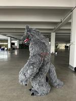Costume de mascotte loup géant sauvage unisexe à prix d'usine, costume de loup adulte, costumes de mascotte loup sauvage pour cosplay
