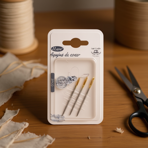 Aghi da cucito Ilan 3 pezzi placcati in oro per cucito a mano - Product Image 3