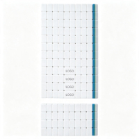 Jeu de Mahjong américain de luxe moderne à trois couches en acrylique bleu marine profond pour 4 joueurs, avec tuiles Pavillon Chinois Paon Lotus, style poker