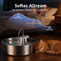 Fontaine à eau pour animaux de compagnie de grande capacité 4L, en acier inoxydable 304, à circulation automatique, pour chat et chien, OEM/ODM