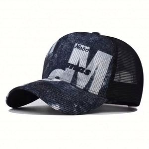 2024 Wholesale Summer Print <b>Tie</b> Dyed Dad Baseball Cap Trucker Hat Men 5 Panel Mesh Sport Cap - Product Image 1
