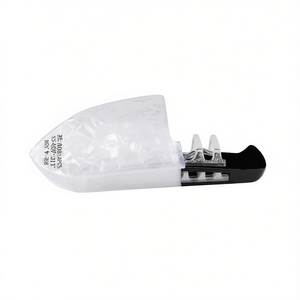 Pince à cheveux petite 11,6 cm noire et blanche style couteau réaliste - Product Image 1