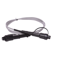 Cable de Conexión Monomodo de Fábrica 2*5.0mm Gris MINI SC APC-MINI SC APC 1F FTTH, Cable de Bajada de 75M, Impermeable IP68