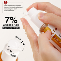 Kit de soins du visage de marque privée Tonique Hydratant et Sérum pour l'exfoliation et l'anti-âge Ensemble de soins de la peau à l'acide glycolique