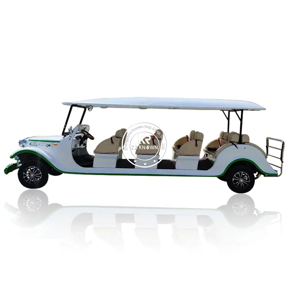 बिक्री के लिए CE प्रमाणपत्र के साथ OEM 14 यात्री शास्त्रीय डिजाइन इलेक्ट्रिक पर्यटन यात्रा कार इलेक्ट्रिक टूरिंग बस