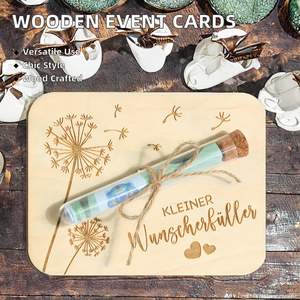 Elegant <b>Wooden</b> Invitation Cards for Weddings Money Gifts Party Graduation Thanksgiving Baby Shower and Love <b>Letters</b> - Product Image 3