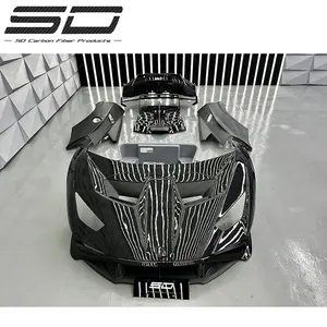 Lamborghini Huracan LP610 LP580 EVO için yüksek kaliteli kuru karbon Bodykit STO/gerçek STO araba için yükseltme
