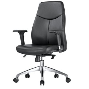 Chaise de bureau en cuir moderne et confortable 36019-1706C/B/A - Product Image 3