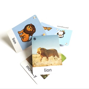 Tùy Chỉnh Động Vật Từ Thẻ Trẻ Em Của Giấy Solitaire Câu Đố Học Tập Chơi Thẻ - Product Image 4