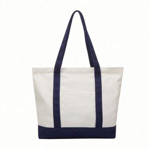 Sac fourre-tout en coton personnalisé avec logo géométrique, vente en gros d'usine, haute qualité, protection de l'environnement, réutilisable, sac à main avec fermeture éclair - Product Image 2