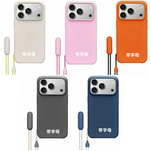 เคสกันกระแทกแบบมีปุ่ม AI พร้อมขาตั้ง รุ่นสัมผัสนุ่มดุจผิวหนัง สำหรับ Apple <span class=keywords><strong>iPhone</strong></span> 18 Pro Max 17 Air จำนวนสั่งขั้นต่ำ 500 ชิ้น - Product Image 4