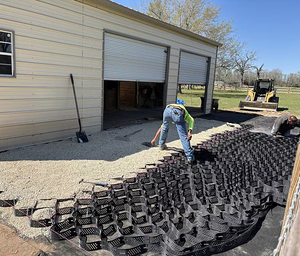 Kết cấu và đục lỗ HDPE geocell sử dụng cho lưới sỏi sỏi ổn định geocell - Product Image 3