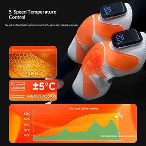 Masajeador de Rodilla Calefactado con Vibración - Rodillera Eléctrica Inalámbrica con Modos Ajustables y Compresa Caliente Recargable - Product Image 4