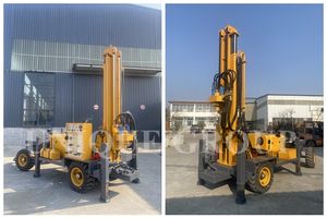 Gran oferta, máquina de perforación hidráulica diésel, 180m-400m, plataforma de rueda automática, pozo de agua de núcleo de motor de bomba, 380V, 140mm de diámetro, fácil - Product Image 4