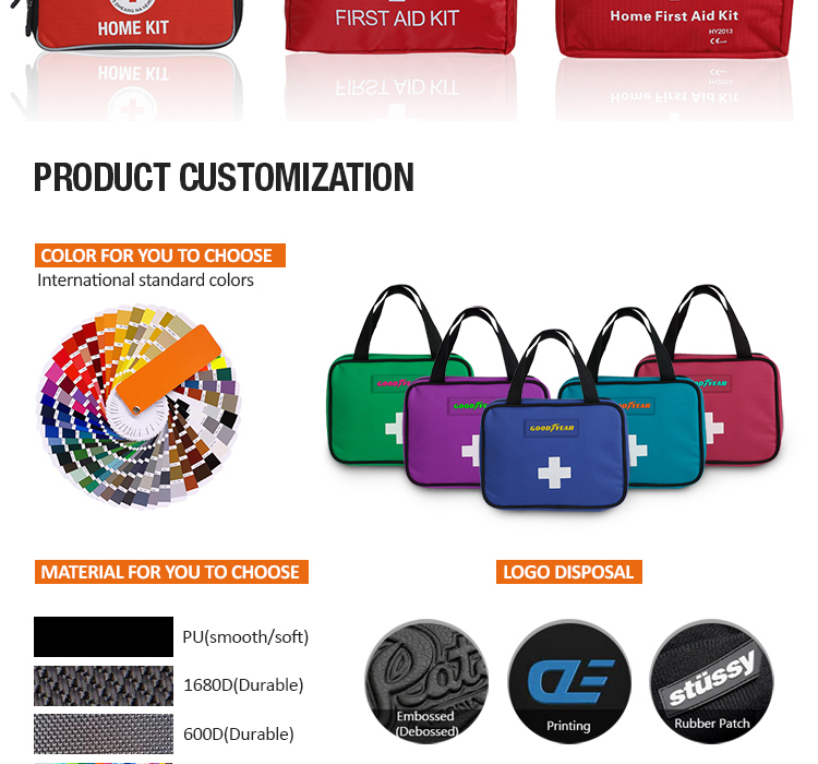 product-750-700 multi-functional eva potable emergency medical bag waterproof first aid kit