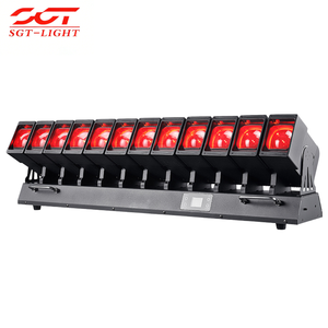Barra de Luz Móvil Superbrillante 12x60W RGBW 4 en 1, Barra de Ondas 1260 DMX512 con Zoom, Luz de Escenario para DJ, Discoteca, Club Nocturno - Product Image 3