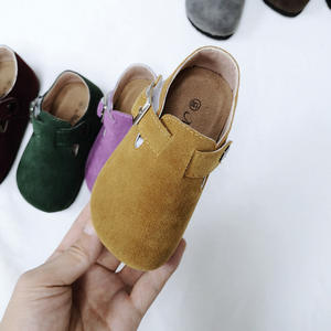 Birkenstocks rétro d'extérieur de qualité supérieure avec daim supérieur bout rond design <span class=keywords><strong>plat</strong></span>-chaussures de famille légères à la mode été automne - Product Image 5