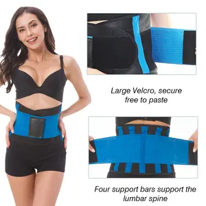 S M L XL XXL Wholesale Neoprene Women's Yoga Slimming Adjustable Plus Size Body Shaper Sports Waist Support Belt Girdle