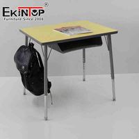 Ekintop 2024 Nouveau design Mobilier scolaire Bureau d'étude et chaise d'étudiant Bureau et chaise simples réglables en hauteur