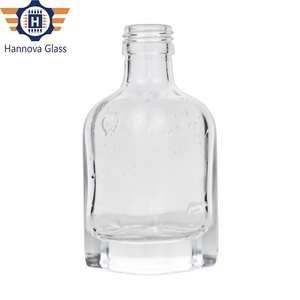 100ml Super Flint Empty Spirit <strong>Mini</strong> Wedding Glass <strong>Bottle</strong> for Rum Whisky - Product Image 3