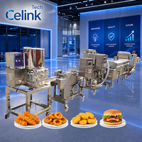 Machine automatique écologique de formage de galettes de viande et de nuggets de poulet avec roulement moteur pour petites entreprises, options shawarma et poisson