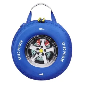 Sac à dos d'école unisexe pour enfants en forme de pneu, dessin animé 3D, grande capacité, pour la <span class=keywords><strong>maternelle</strong></span> - Product Image 5