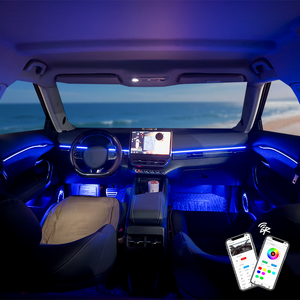 Éclairage d'ambiance intelligent pour l'intérieur de la voiture, compatible avec Vinfast <span class=keywords><strong>Vf7</strong></span> 2022 2024 2025, éclairage néon fluide et symphonique - Product Image 2