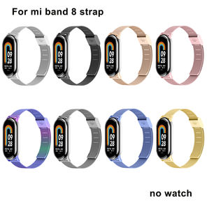 สายรัดข้อมือสแตนเลสสตีล Milan <span class=keywords><strong>Mi</strong></span> band 8สายสำหรับ Xiaomi <span class=keywords><strong>Mi</strong></span> band 8 9 10 - Product Image 2