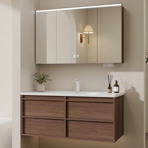 BALOM Modern Bathroom Cabinet Large Capacity Wood Plywood Melamine MDF Vanity with Smart Mirror and OEM Factory - Product Image 2