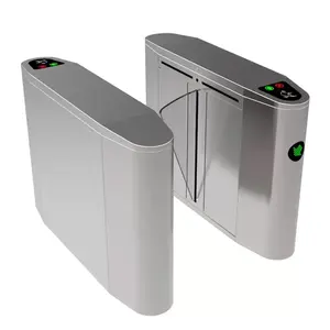 Zento Manufacture Automatic Flap Barrier Gate Access Control Protection Mechanism, Motor Acrylic Turnstile